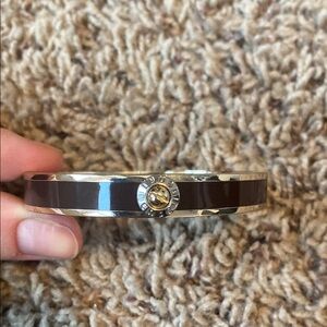 Henri Bendel Brown and Gold Bangle Bracelet